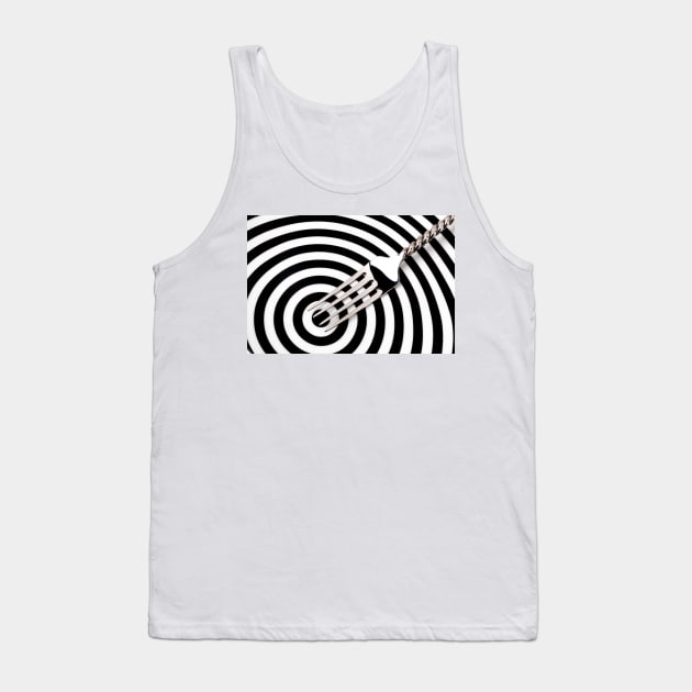 Fork On Graphic Circles Tank Top by photogarry